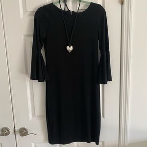 Calvin Klein black midi dress